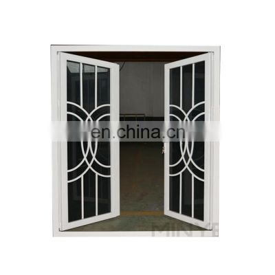 Top Quality Aluminum Casement Door Grill Design Aluminum Front Door Hot Sale