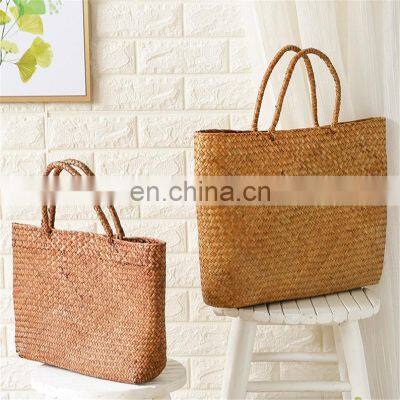 Seagrass Handbag Straw Market Basket bag with Handles Shoulder bag Wholesale in Bulk Manufacturer