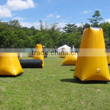 PVC Large cheap inflatable paintball bunkers for outdoor paintball sports
