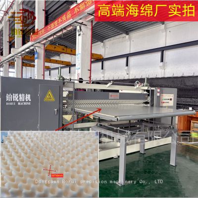 Dongguan Borui sponge wave pattern press sponge wave pattern cutting machine silencer sponge production machine equipment