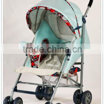 5 position recling seat umbrella baby stroller with canopy lock