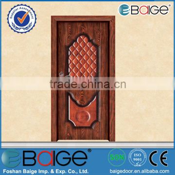 BG-SW611G fireproof wood door/ wrought iron entrance door/ wood apartment door