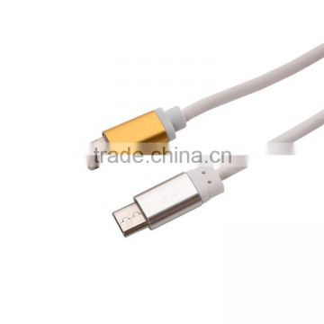 Chinses manufacture best selling good quality usb charging cable micro aluminum usb cable for iphone and android