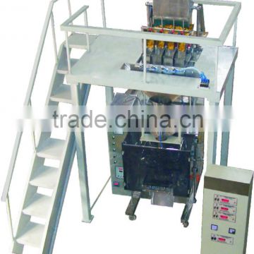 Automatic form fill seal machine with four head