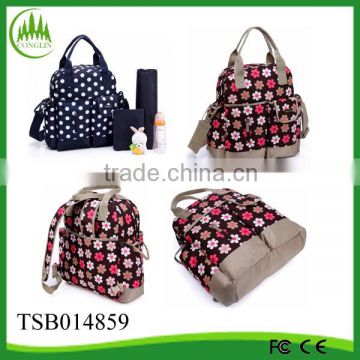 Wholesale Chin supplier new product capacity useful 10oz cotton diaper bag