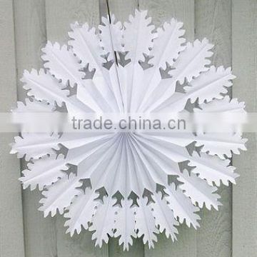 Tissue paper snowflakes