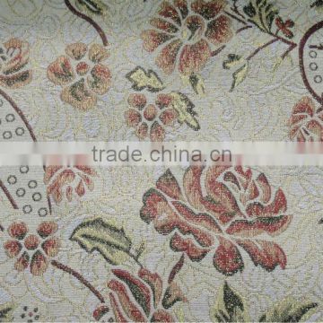 Arab Jcaquard Polyester&Cotton China Rose Fabric B522-W