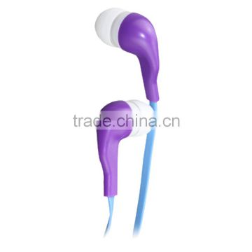 high quality hot selling flat cable earbuds for promotion