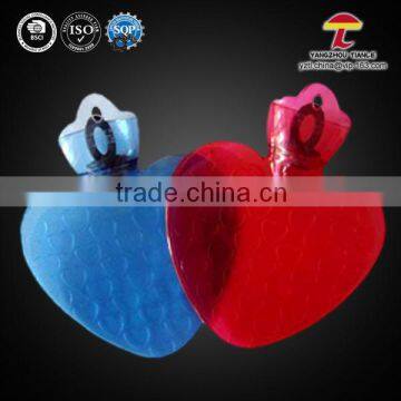 PVC hot water bags heart bottle