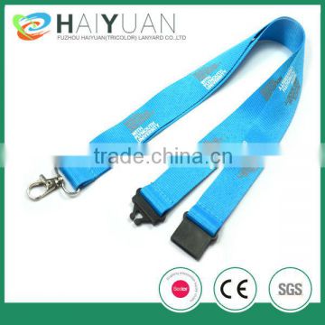 Promotional silk screen printing lanyard 25mm for key chain or phone holder