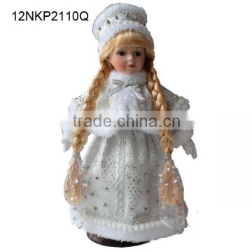 Wholesale Christmas snow maid porcelain Russian snow girl