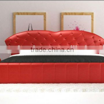 Luxury modern leather bed