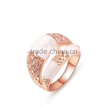 IN Stock Wholesale Gemstone Luxury Handmade Brand Women Metal Ring SKD0375