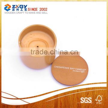 Best quality jar wooden lid for soy candles