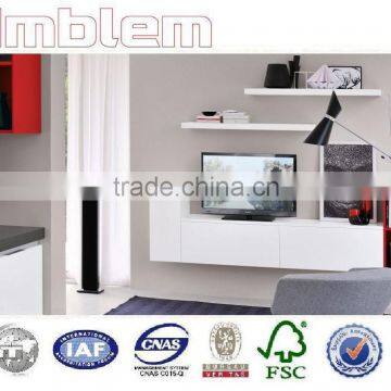 2016 new design high gloss white TV stand