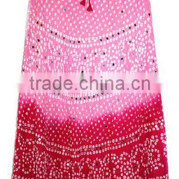 Beach Wear Sexy Cotton Long Skirt