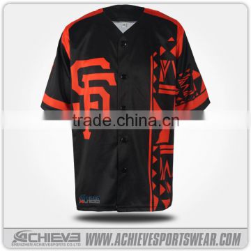 factory supply high quality striped baseball jersey