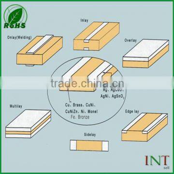 thermostat materials silver overlay bimetal strip