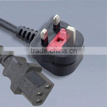 UK D09/IEC320-C13 power cord plug