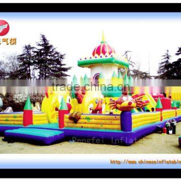 pretty lovely funny city inflatable castle park, inflatable playground house