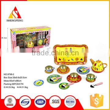 New plastic tea toy for children plsy kitchen set