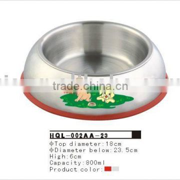 fashion and popular stainless steel pet bowl