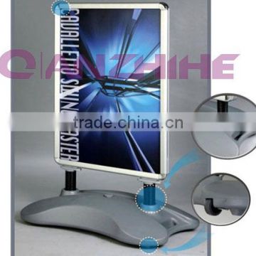 water base display stand for posters frame with wind resistant
