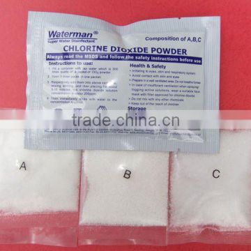 cost effective chlorine dioxide disinfectant for tape water treatment
