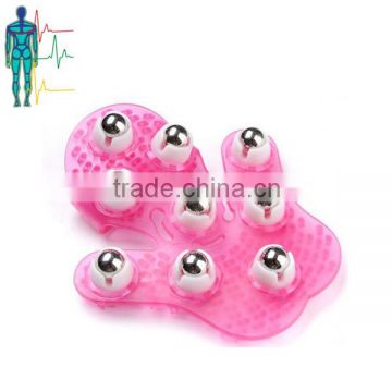 9 stainless beads silicone massager glove