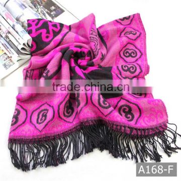 A168 Hot sell delicate multicolor bright multi color plaid check woven scarf