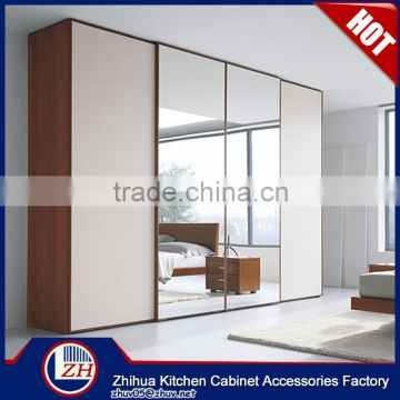 Double color wardrobe design furniture bedroom furniture wardrobe with mirror