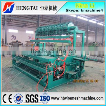 PLC Control Grassland Fence Mesh Weaving Machine for 2-4mm Wire