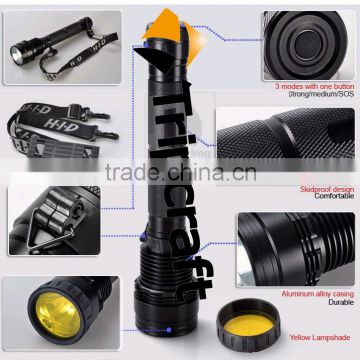 Hot sale DIVING FLASHLIGHT High intensity 65W HID Flashlight,hid xenon torch flashlight