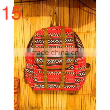 Thai Naga textile fabric backpack