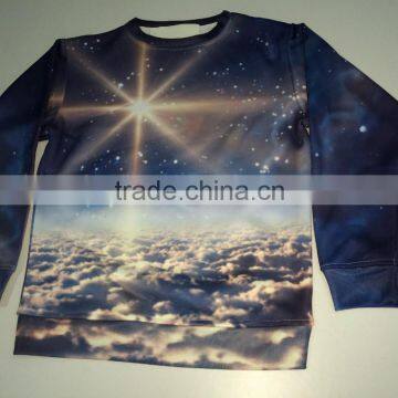 3D all over printing crewneck sweatshirt