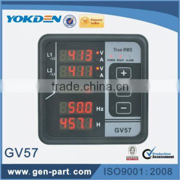 Generator Digital Three Phase display Meter GV57 with Alarm