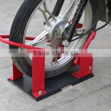Motorcycle Wheel chock self locking Bike Stand Chock holder