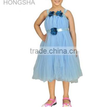 Baby Girl Frock Designs Tutu Flower Net Prom Dresses HSD2405