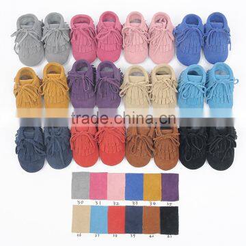 2016 New Design Lace Up Tassel Winter Newborn Baby Shoes