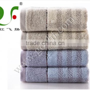 Luxury 100% cotton stripe jacquard washcloth flannel