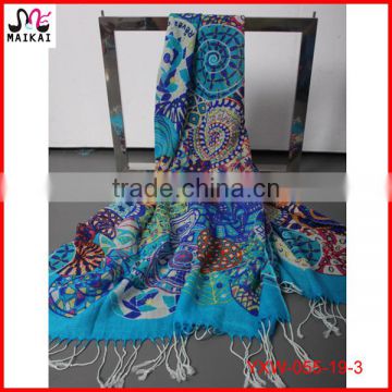 High quality printing woolen fabric wholesale scarf
