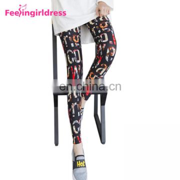 Fashion 3D Print High Waist Slim Tights Cheap Womens Leggings