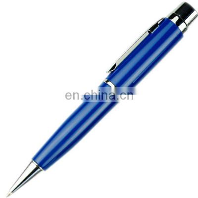 Special Gift Choice Blue Color Pen Shape USB Stick 16gb 32gb 64gb