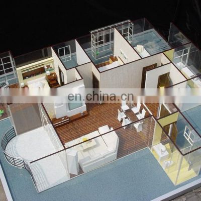 3d prefab interior houses plan/architectural scale interior model
