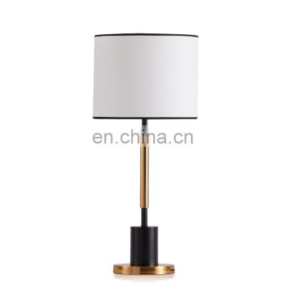 34cm Fabric Shade Table Lamp Simple Design Table Lamps with White Fabric Shade