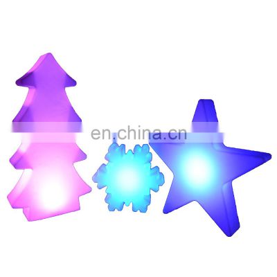 star shape led christmas lights party hire event waterproof light up Christmas ornaments light