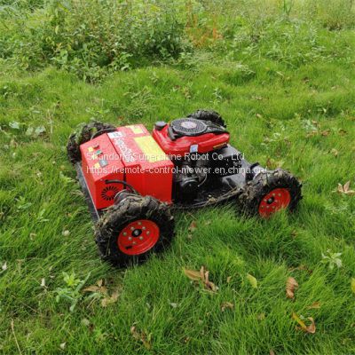 remote control grass cutter, China rc slope mower price, remote control lawn mower with tracks for sale