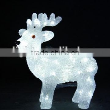 3D LED christmas acrylic reindeer motif light