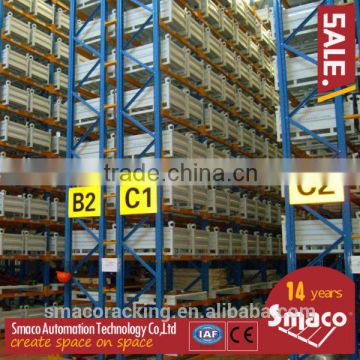 Steel Iron structures Very narrow aisle racking