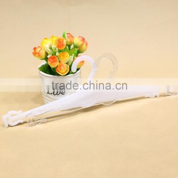 Hot selling ultra thin plastic small underwear hanger for lingerie display
